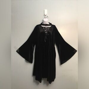 TORRID Elegant Black Lace-Up Dress